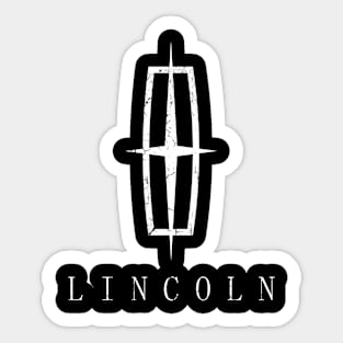 Distressed Lincoln Retro Style Sticker